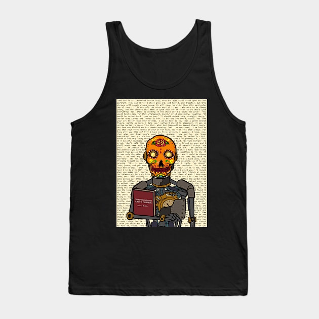 Sir Isaac Newton - Digital Collectible with RobotMask, MexicanEye Color, and GlassSkin on TeePublic Tank Top by Hashed Art